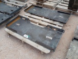 (2) Unused Skid Steer Weldable Quick Plates