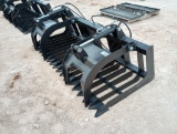 Unused Double Hydraulic Cylinder Rock & Brush Grapple Bucket