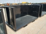 Unused 4CY Debris Box w/ Fork Pockets