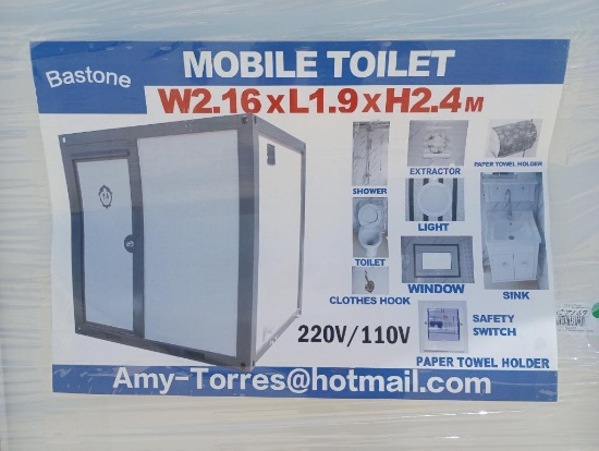 Unused Bastone Portable Toilet w/ Shower