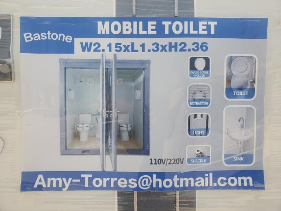 Unused Bastone Portable Toilets with Double Closestools