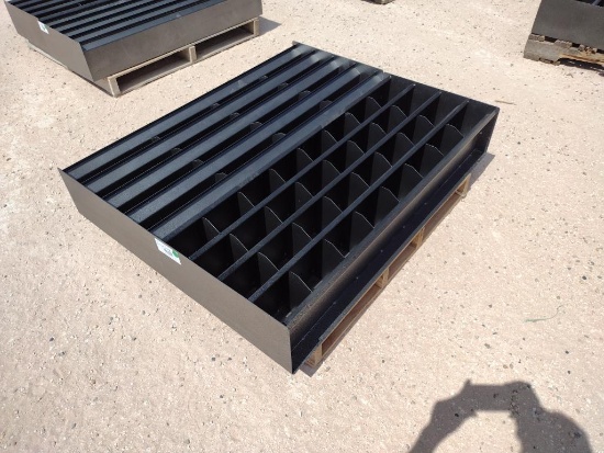 (2) 4Ft Unused Metal Bolt Bins