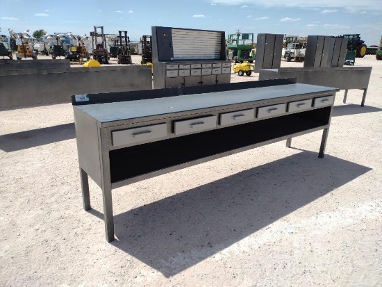 Unused 10Ft Workbench w/6 Drawers and Bottom Shelf