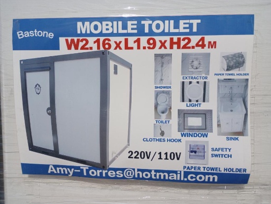 Unused Bastone Portable Toilet w/ Shower