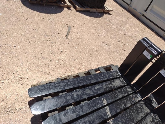 (1) Set of 47" Telehandler Forks