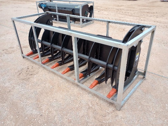 Unused Greatbear 78" Hydraulic Root Grapple (Skid Steer Attachment)