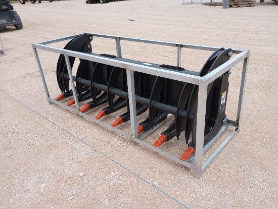 Unused Greatbear 78" Hydraulic Root Grapple (Skid Steer Attachment)