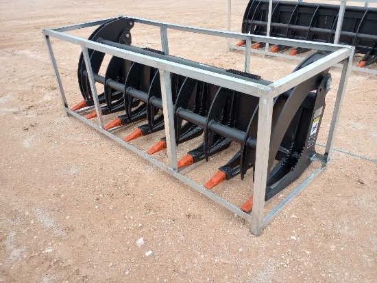 Unused Greatbear 78" Hydraulic Root Grapple (Skid Steer Attachment)