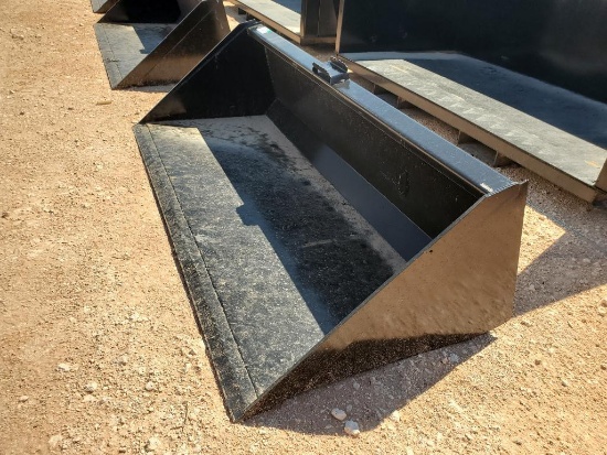 Unused 78" Skid Steer Bucket w/ Blade
