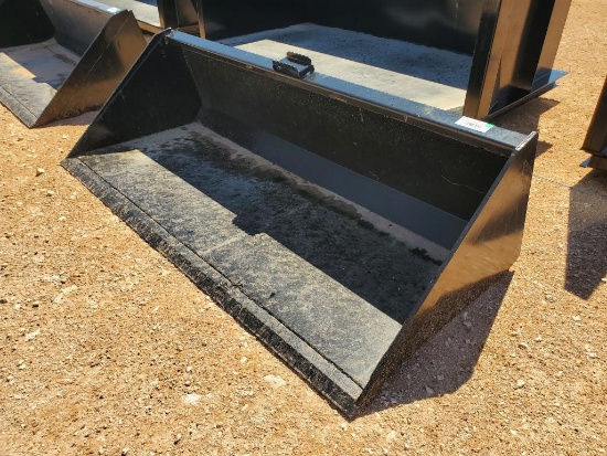 Unused 78" Skid Steer Bucket w/ Blade
