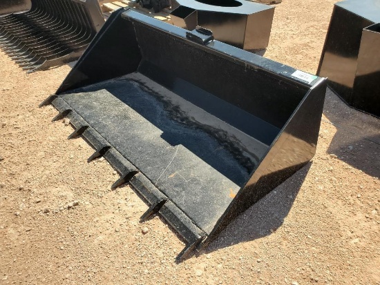Unused 66" Skid Steer Bucket w/ Teeth