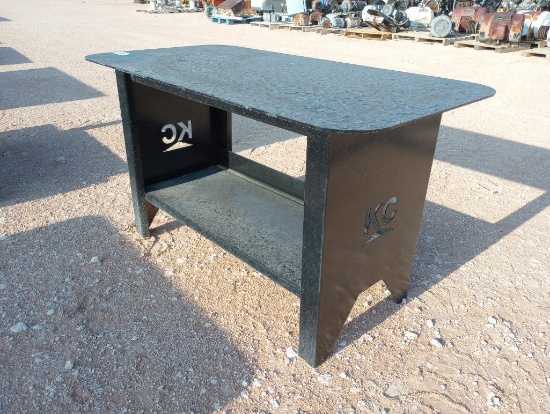 Unused KC 30" x 57" Welding Table w/ Shelf