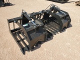 Unused Double Hydraulic Cylinder Rock & Brush Grapple Bucket