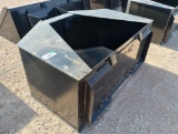 Unused 3/4 CY Concrete Placement Bucket (Skid Steer Attachment)