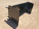 Unused 6Ft Pusher Box Blade (Skid Steer Attachment)