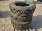 (4) Unused Truck Tires 295/75R22.5