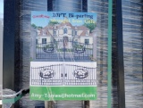 Unused Greatbear 20ft Gate with artwork ''DEER '' in the Middle Gate Frame