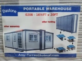 Unused Bastone 16' 1/2'' x 20Ft Portable Warehouse