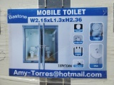 Unused Bastone Portable Toilets with Double Closestools