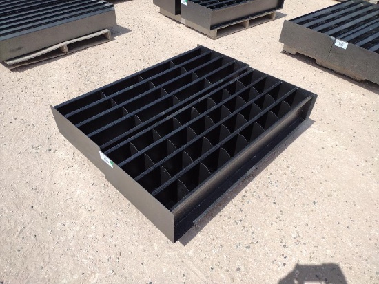 (2) 4Ft Unused Metal Bolt Bins