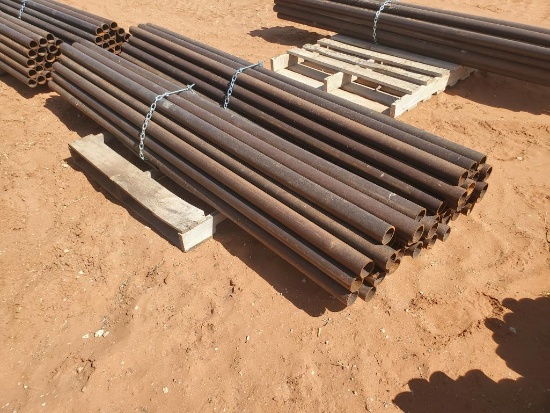 (50) 2 3/8" Metal Post 8Ft Long