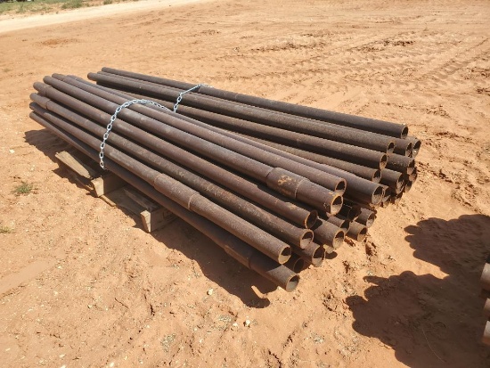 (50) 2 3/8" Metal Post 8Ft Long