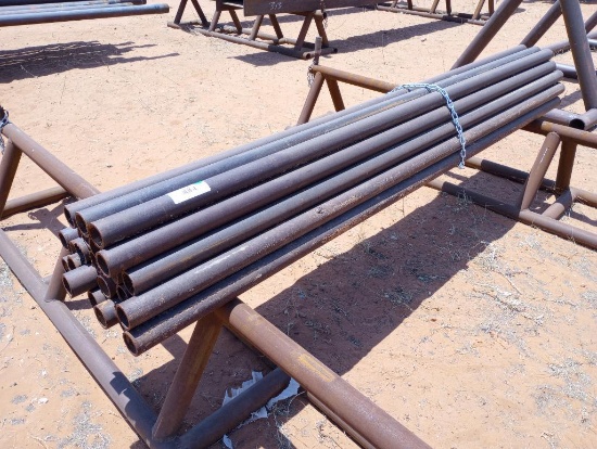 (25) 2 3/8" Metal Post 8Ft Long