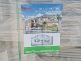 Unused Greatbear 14ft Iron Gate with artwork ''DEER '' in the Middle Gate Frame