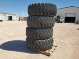 (4) Loader Tires Size: 20.5-25