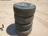 (4) Wheels w/Tires 33 x 12.50 R 15