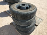 (4) Gooseneck Wheels w/ Tires 235/80R16