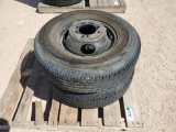 (2) Gooseneck Wheels w/ Tires 235/80R16