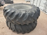 (2) Tractor Duals w/ Tires Size: 20.8-34