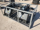 Unused Double Hydraulic Cylinder Rock & Brush Grapple Bucket