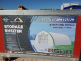 Unused Gold Mountain Storage Shelter W20ft x L30ft x H12ft