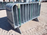 Unused Diggit Portable Galvanized Construction Site Fence- 4ft x 7ft Sections (20) Sections