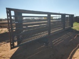 (10) Free Standing 24Ft Fence Panels (1) w/ 8Ft Gate