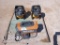 (1) Ridgid Propane Heater, (2 )DeWalt Air Compressors
