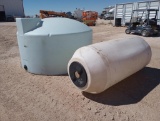 (1) 250 Gallon Vertical Water Tank, (1) 1225 Gallon Storage Tank
