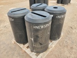 (4) Rubbermaid Commercial Trash Receptacles