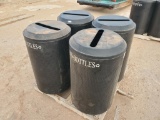 (4) Rubbermaid Commercial Trash Receptacles