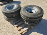 (4) Unused Farm Equipment Wheels w/Titan Tires 9.50L-15