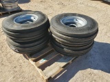 (4) Unused Farm Equipment Wheels w/Titan Tires 9.50L-15