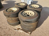 (12) Wheels w/ Foam Filled Tires 215/75 D 14