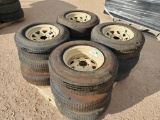 (12) Wheels w/ Foam Filled Tires 215/75 D 14