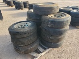 (12) Wheels w/ Foam Filled Tires 215/75 D 14