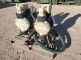 (2) Double Diaphragm Pumps, Dayton Fan