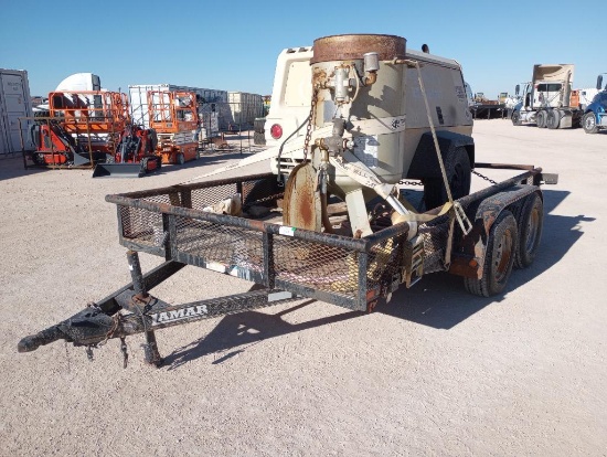 Lamar Sandblasting Trailer w/Air Compressor