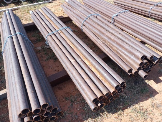 (25) 2 3/8" Metal Post 8Ft Long