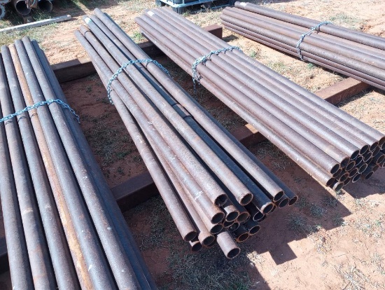 (25) 2 3/8" Metal Post 8Ft Long